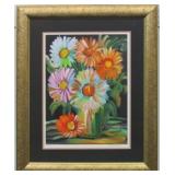 COSMOS GICLEE A.P. & PENCIL SIGNED BY ANNA SANDHU