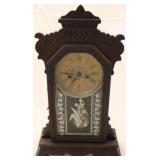 Ansonia clock with key & pendulum