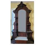 Vintage Victorian carved rosewood etagere