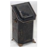 Vintage toleware coal receptacle