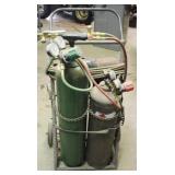 Victor Cutting Torch 2/ 2 tanks & cart