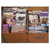 2 Boxes of Assorted WWII Theme Paperback Books