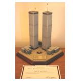 Twin Towers Commemorative Statue w/ COA
