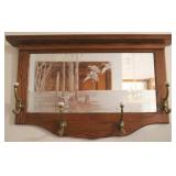 Mirrored Hat Rack - 30 x 19