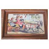 Framed Metal Sign - 19.5 x 13