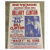 Hilary Clinton "Gag" Poster - 22 x 14
