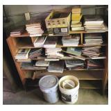 Wooden Shelf w/ contents - 53 x 14 x 44