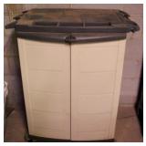 Plastic Storage Cabinet w/ contents