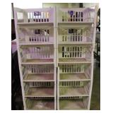 12 Stackable Plastic Storage Bins