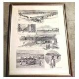 "A Group of Warehouses" Danville VA Print