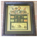 Civil War "Replica" Money Framed Set - 15 x 18