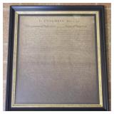 "Declaration of Independence" Framed Print