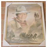 Framed John Wayne Print - 16 x 20