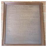"Bill of Rights" Framed Print - 17 x 15