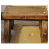 Wood Stool - 14 x 8 x 10