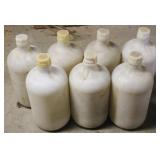 7 - 2 gallon Plastic Jugs