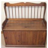 Wood Toy Chest/Bench - 37 x 18 x 38