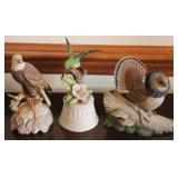 3 Vintage Bird Figurines