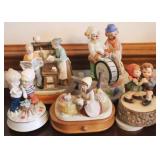 Vintage Musical Figurines - 5 pieces