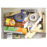 Plastic Tote of Assorted Items