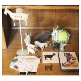 Lot of Assorted Decorative Goat Items