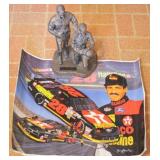 Bobby & Davey Allison Statue & Poster - 12" tall