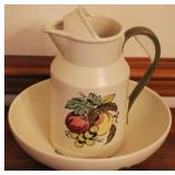 Pitcher & Bowl Set - 2 pieces