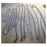 Lot of Assorted Heavy Duty Chains