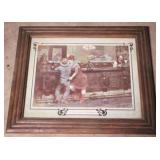Bar Scene Framed Print - 24.5 x 20.5