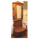 Antique Hall Tree - 36 x 16 x 84