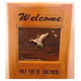 Ducks Unlimited "Welcome" Sign - 12 x 16