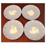 4 Wedgwood Jasperware Independence 8" plates