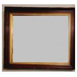 Walnut Shadow Box Frame w/ mirror