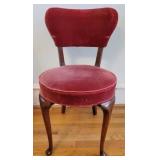 Vintage Red Velvet Chair