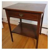 1-Drawer Mahogany Bedside Stand
