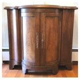 Tomlinson Bow-Front Burled Credenza