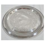 Wm Rogers 15" reticulated silver tray