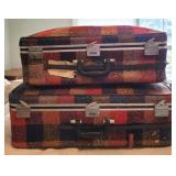 2 Vintage Skyway suitcases