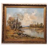 Early Oil on Canvas Painting