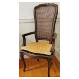 French Caned Back & Seat Arm Chair