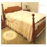 Full size low post bed only