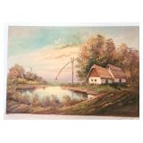 Artist Signed Oil on Canvas, not in frame