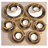 34 pc set of Aynsley England Marlbrough china