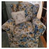 Upholstered Side Chair w/ pillow