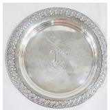 Tiffany & Co sterling monogrammed 11" tray
