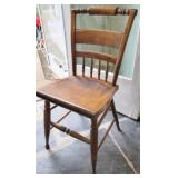 Vintage plank bottom chair
