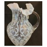 Opalescent Spanish Lace Pitcher