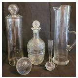 Group Lot of Crystal - 5 piece