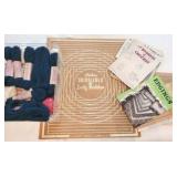 Group of vintage crochet supplies