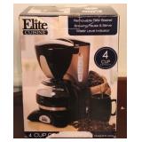 Elite Cuisine coffee maker in box